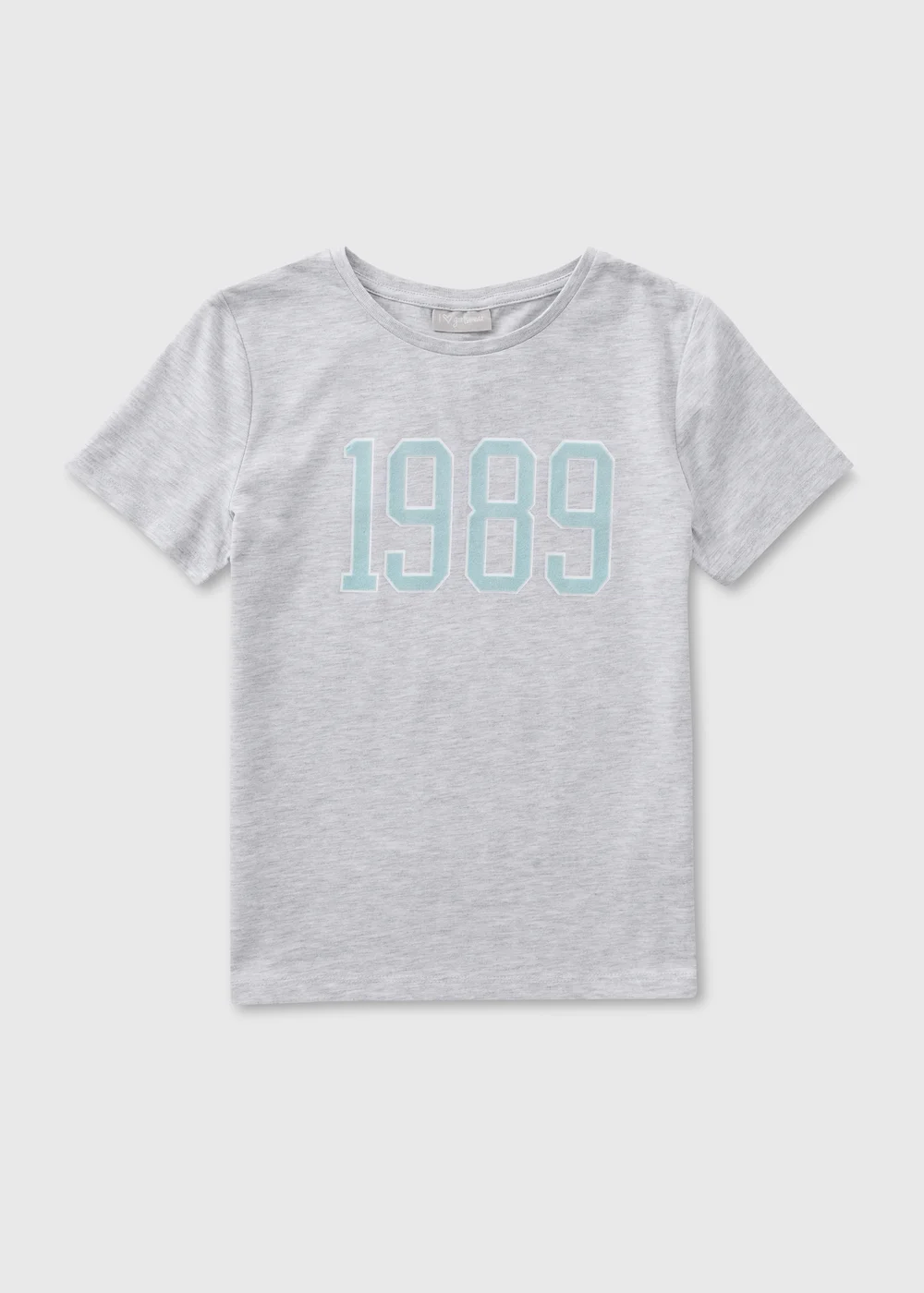Girls Grey 1989 T-Shirt (7-15yrs) - 7 Yrs Image 1