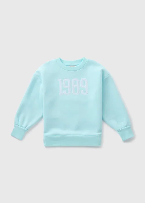 Girls Blue 1989 Sweatshirt (7-15yrs) - 7 Yrs Image 1