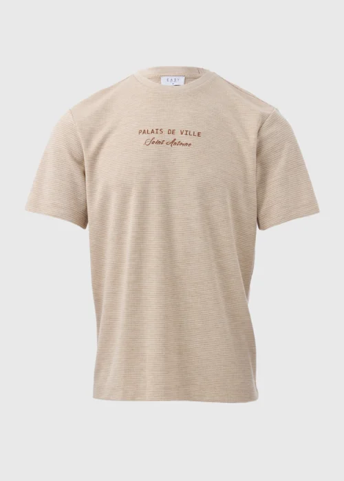 Stone Jacquard Pin Dot T-Shirt - S Image 5