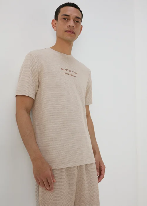 Stone Jacquard Pin Dot T-Shirt - S Image 1
