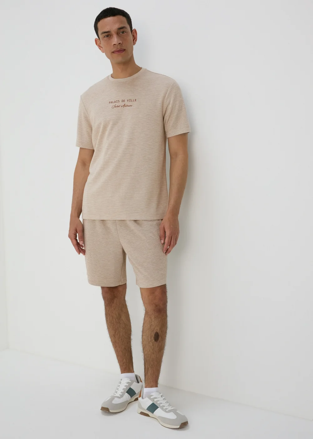 Stone Jacquard Pin Dot T-Shirt - S Image 4