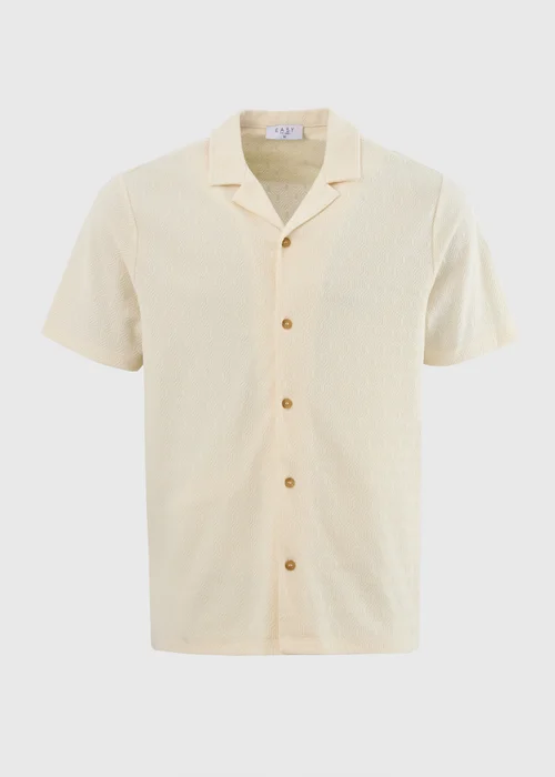 Ecru Crochet Textured Shirt - S Image 5