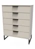 Ready Assembled Milano 5 Drawer Chest - One Size Image 2