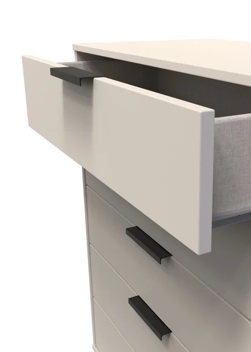 Ready Assembled Milano 5 Drawer Chest - One Size Image 4