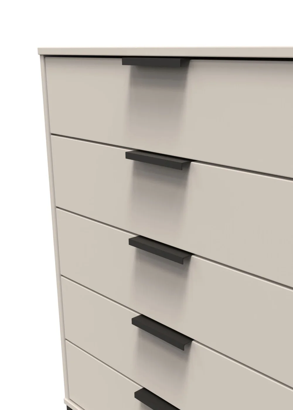 Ready Assembled Milano 5 Drawer Chest - One Size Image 3