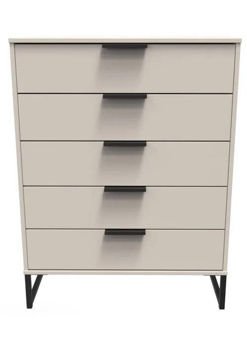 Ready Assembled Milano 5 Drawer Chest - One Size Image 1