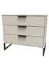 Ready Assembled Milano 3 Drawer Chest - One Size Image 2
