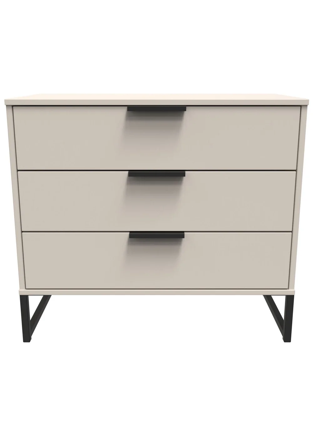 Ready Assembled Milano 3 Drawer Chest - One Size Image 1
