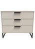 Ready Assembled Milano 3 Drawer Chest - One Size Image 1