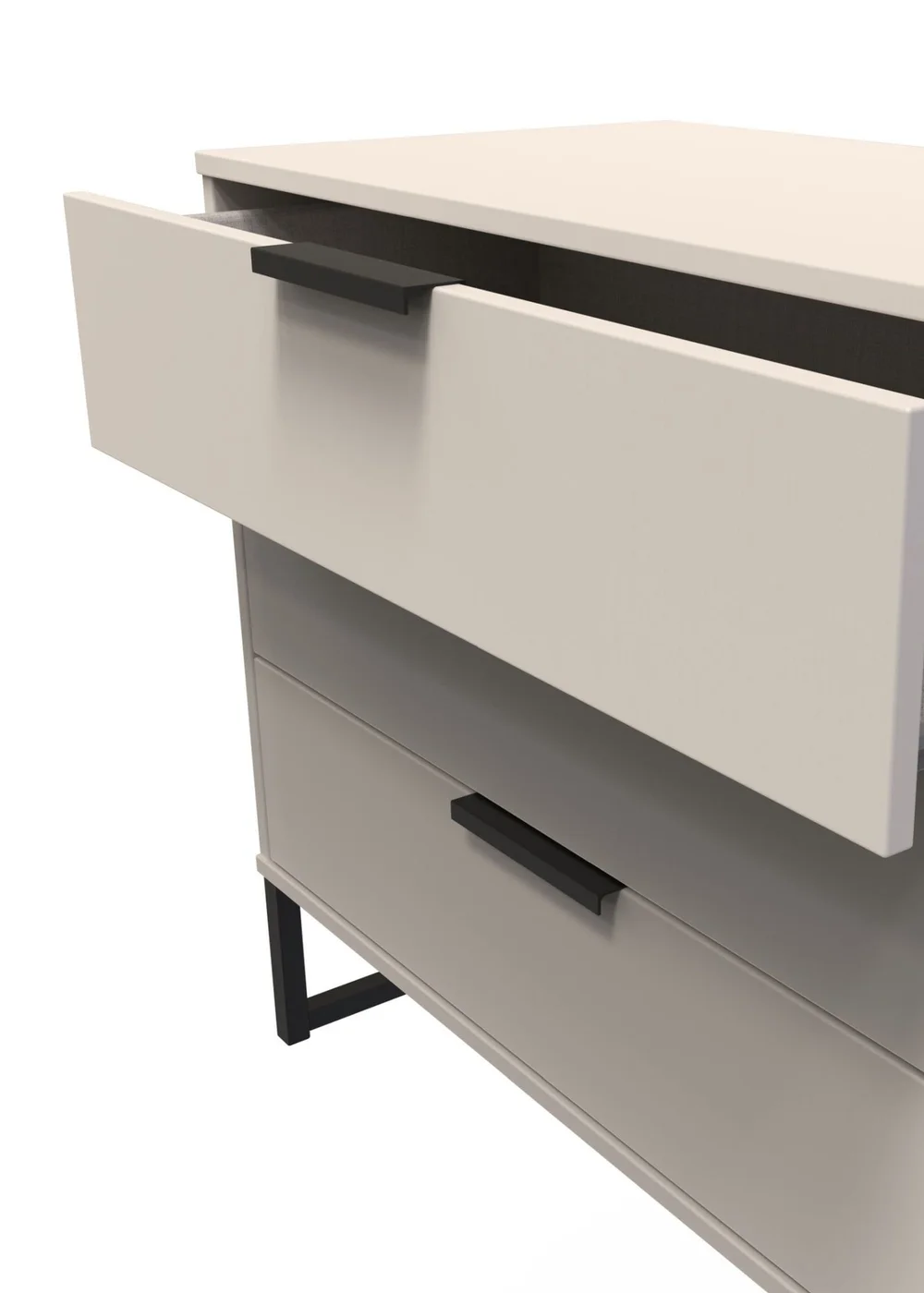 Ready Assembled Milano 3 Drawer Chest - One Size Image 4