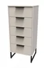 Ready Assembled Milano 5 Drawer Tallboy - One Size Image 2