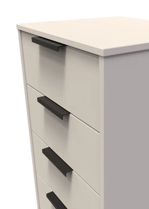 Ready Assembled Milano 5 Drawer Tallboy - One Size Image 3