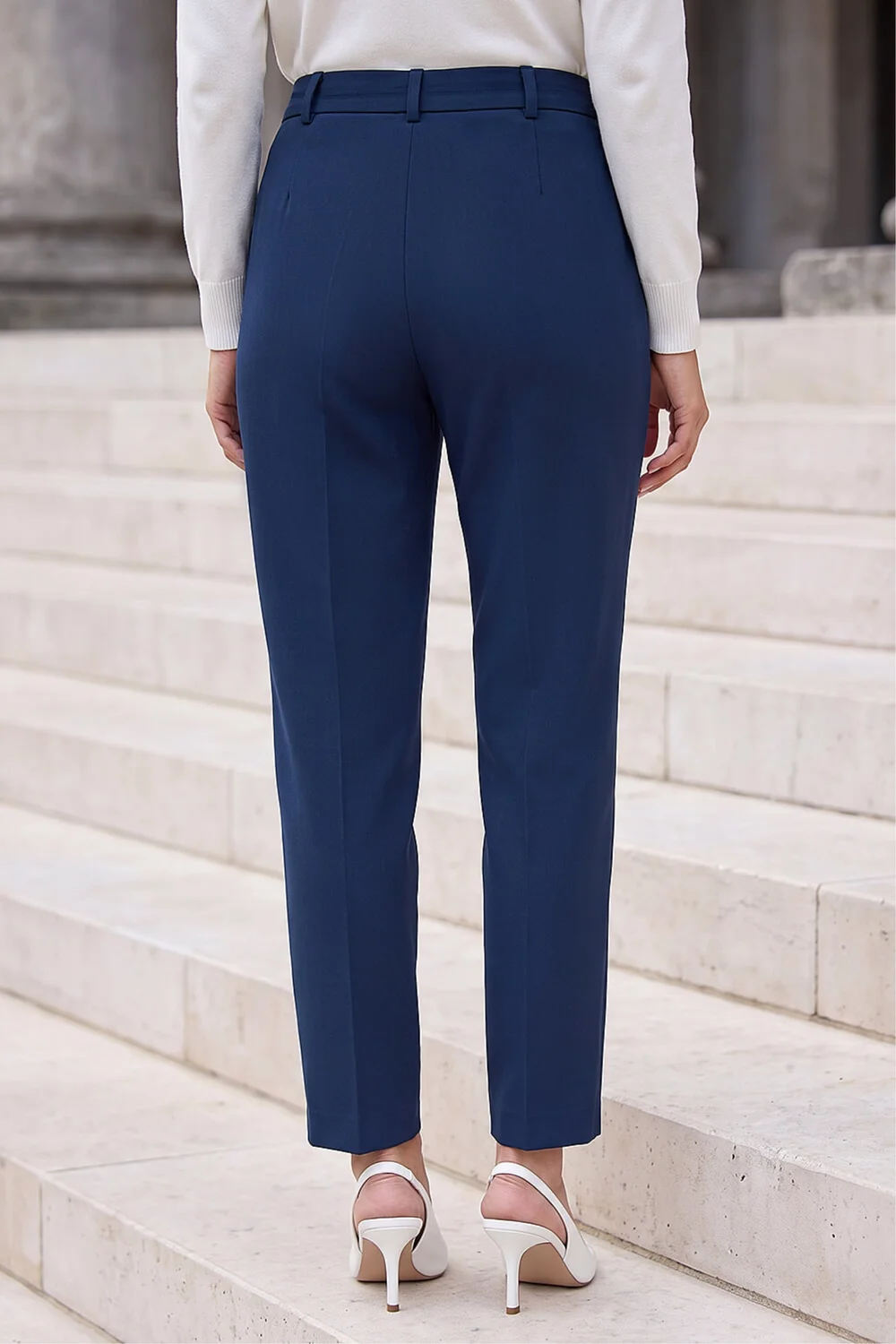 Roman Navy Short Straight Leg Stretch Trouser - 14 Image 3