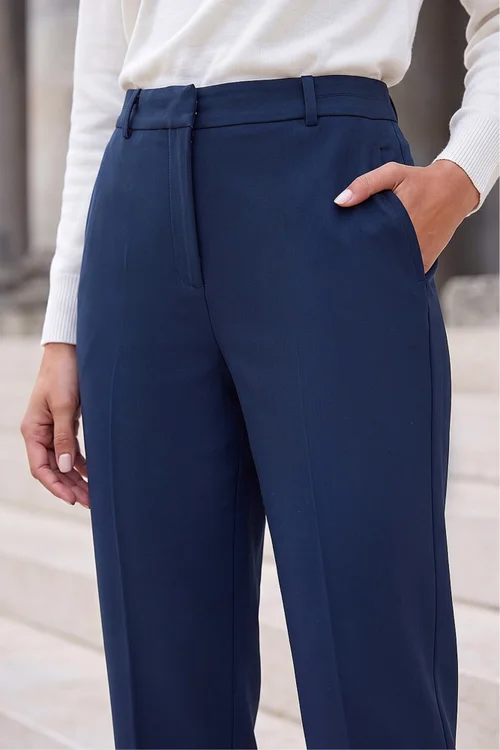 Roman Navy Short Straight Leg Stretch Trouser - 14 Image 4