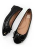 Where's That From Black Patent Bexley Slip On Flat Pumps - Size 5 Image 2