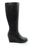 Where's That From Black Pu Lara Mid Calf Boots - Size 8 Image 1