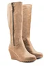 Where's That From Khaki Pu Lara Mid Calf Boots - Size 5 Image 2
