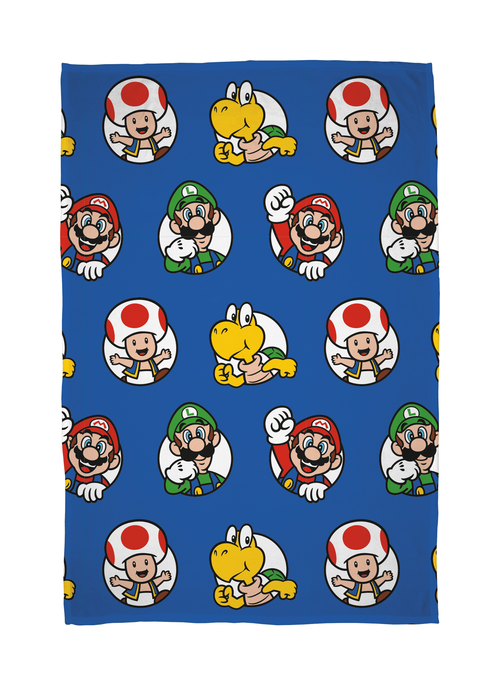 Super Mario Circles Rotary Fleece Blanket - No Size Image 1