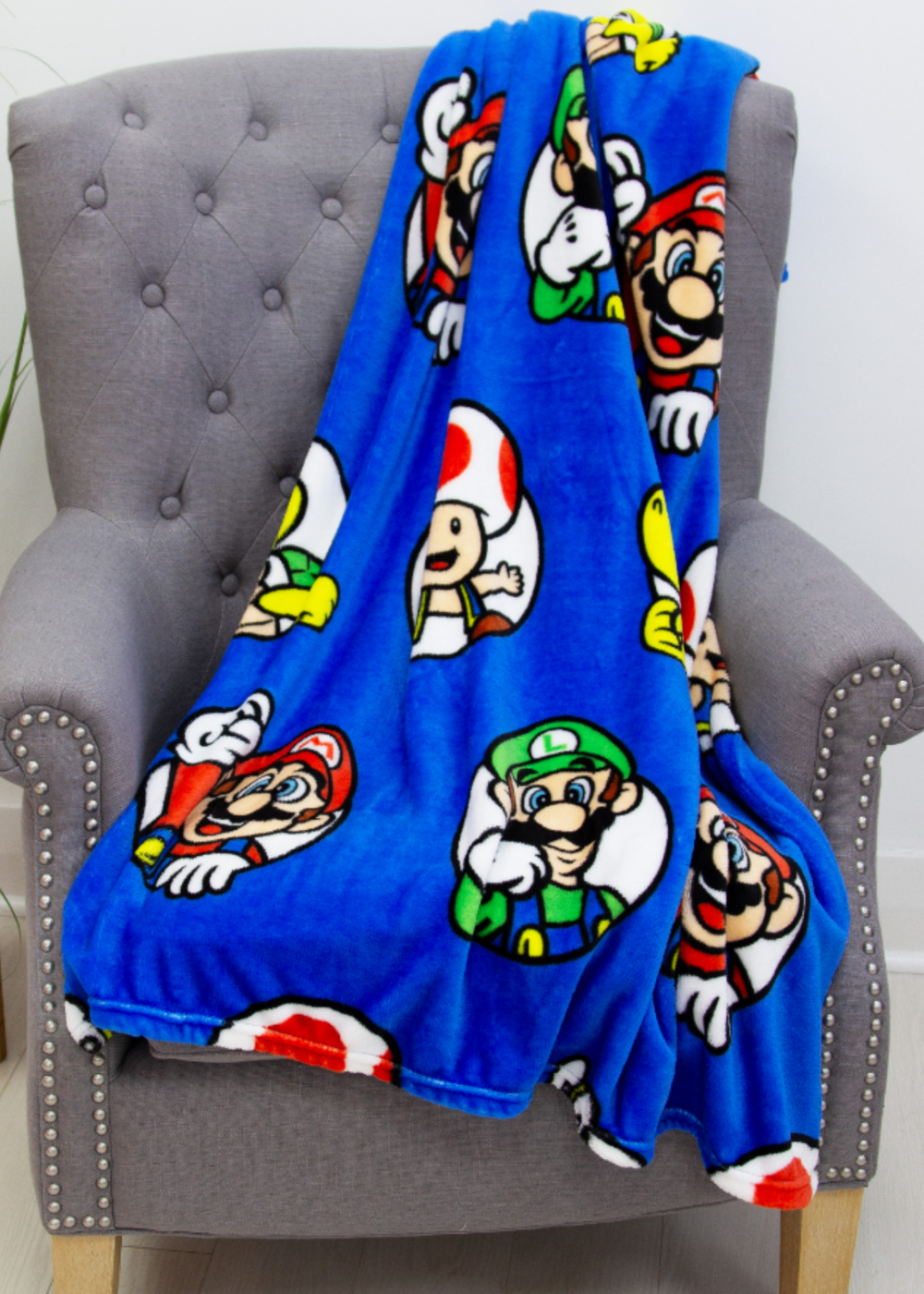 Super Mario Circles Rotary Fleece Blanket - No Size Image 2
