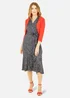 Yumi Red Knitted Curve Bolero - S Image 2