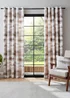 Catherine Lansfield Ombre Texture Thermal Eyelet Curtains - 46W X 54D (117x137cm) Image 1