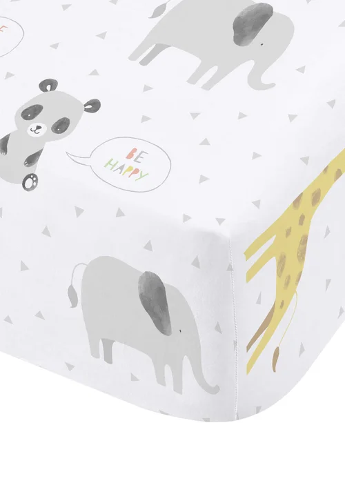 Catherine Lansfield Kids Roarsome Animals Fitted Sheet - Junior Image 2
