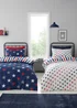 Catherine Lansfield So Soft Stripes and Stars Duvet Cover Set Two Pack - Single Image 1