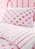Catherine Lansfield So Soft Hearts and Stripes Duvet Cover Set Two Pack - Double Image 2