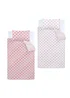 Catherine Lansfield So Soft Hearts and Stripes Duvet Cover Set Two Pack - Double Image 5