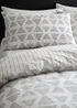 Catherine Lansfield Tufted Print Geo Reversible Duvet Cover Set - Single Image 3
