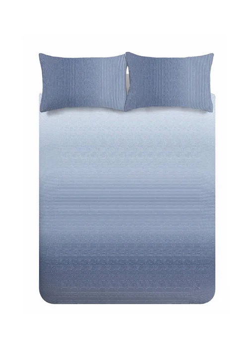 Catherine Lansfield Graded Stripe Reversible Duvet Cover Set - Single Image 5