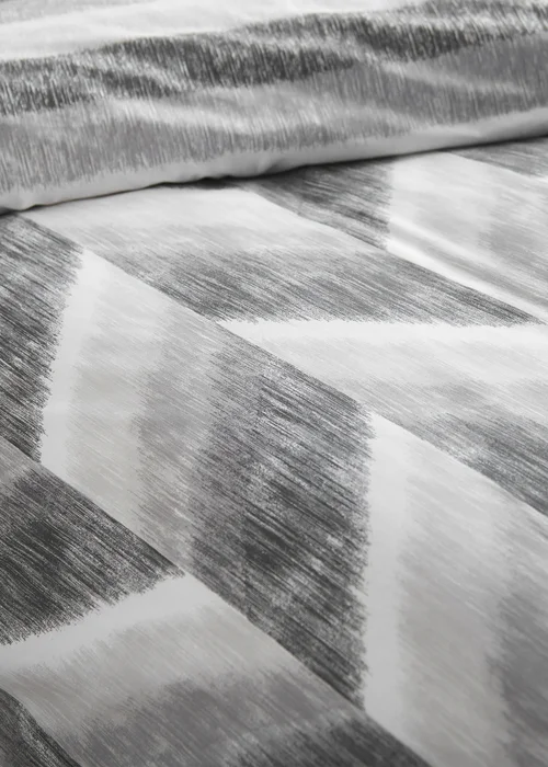 Catherine Lansfield Kamari Stripe Reversible Duvet Cover Set - Single Image 4