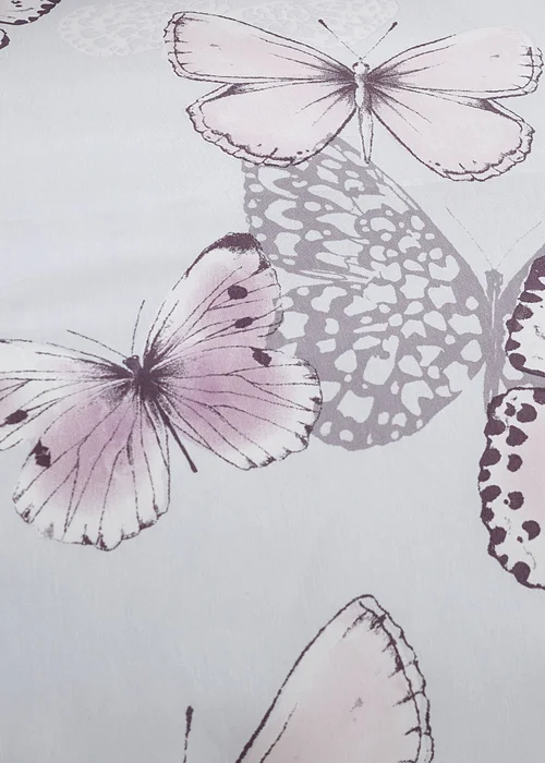 Catherine Lansfield Scatter Butterfly Reversible Duvet Cover Set Heather - Single Image 4