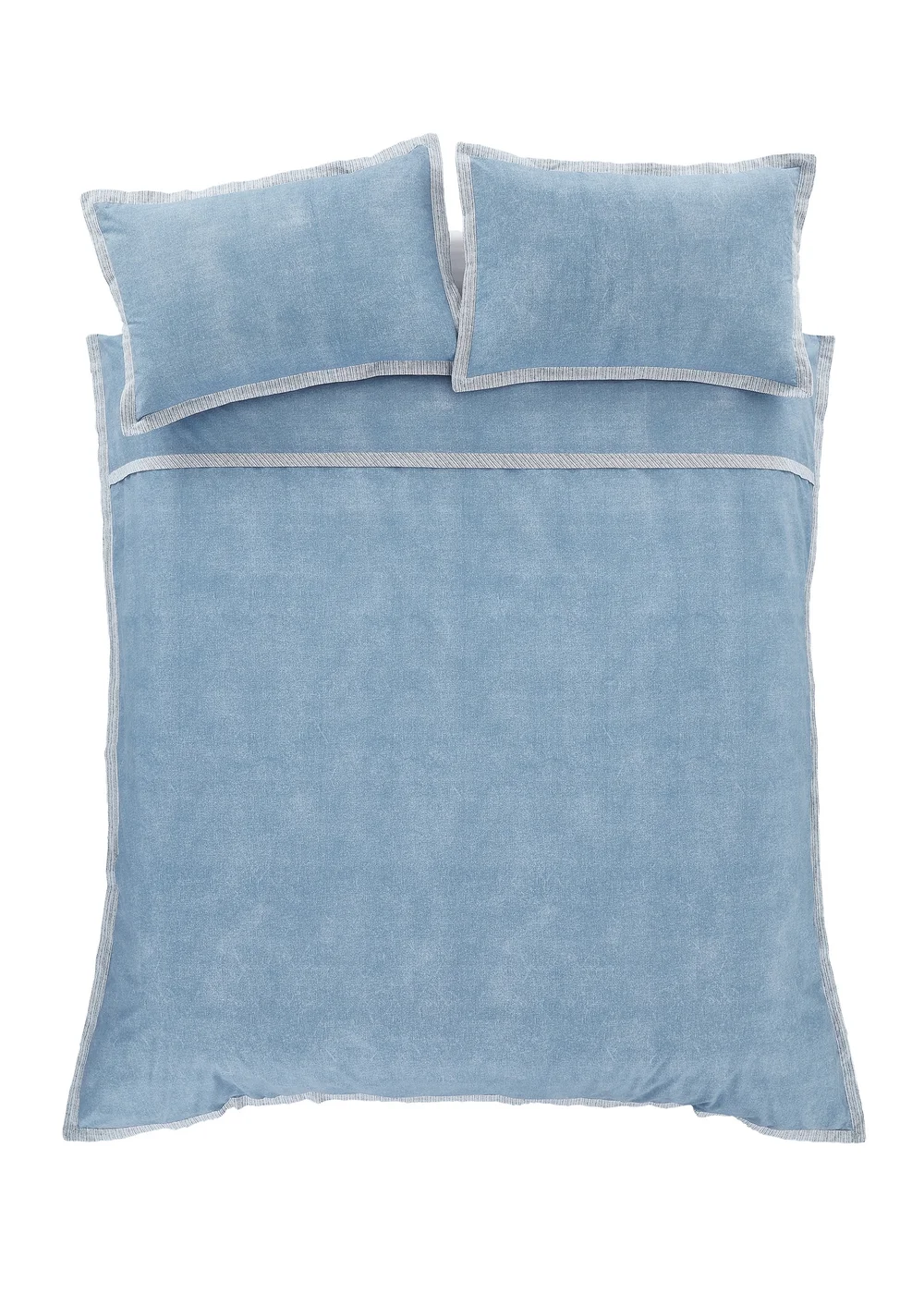 Catherine Lansfield Oslo Textured Trim Duvet Cover Set - Single Image 5