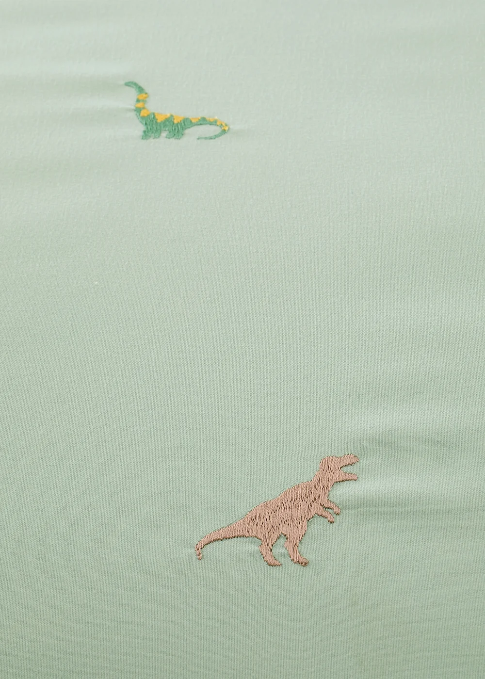 Catherine Lansfield Embroidered Dinosaur Duvet Cover Set - Single Image 4