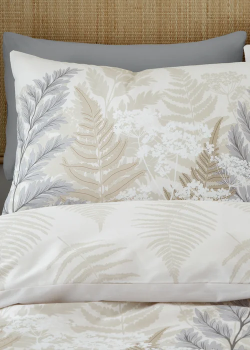 Catherine Lansfield Floral Foliage Reversible Duvet Cover Set - Single Image 3