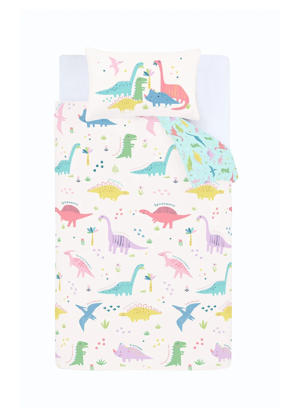 Catherine Lansfield Dinosaur Friends Reversible Duvet Cover - Junior Image 5