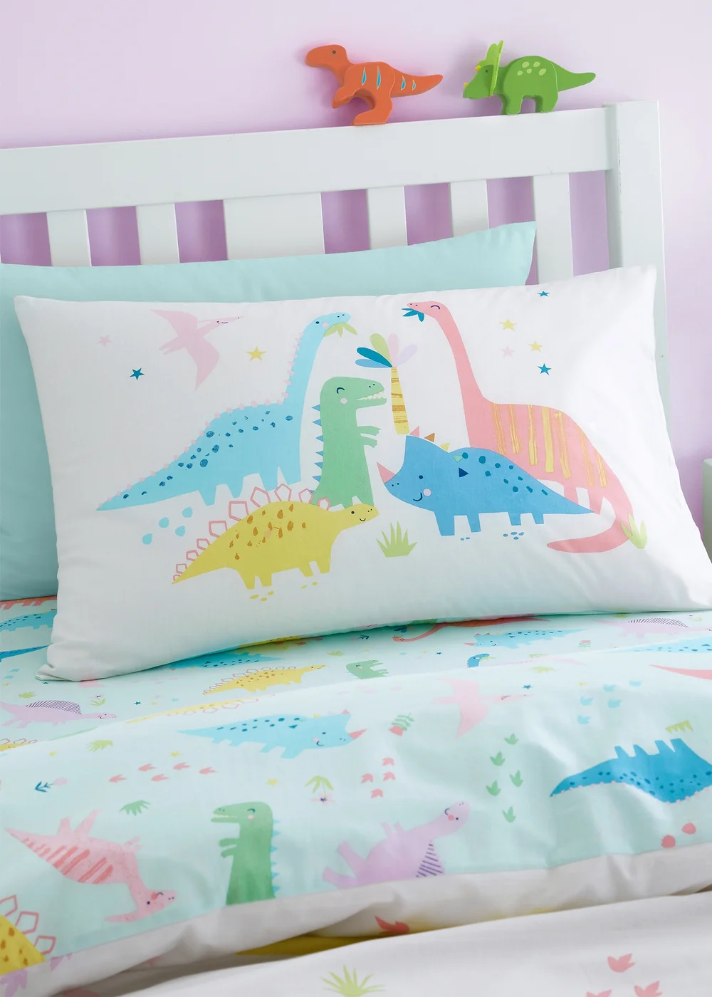 Catherine Lansfield Dinosaur Friends Reversible Duvet Cover - Junior Image 3