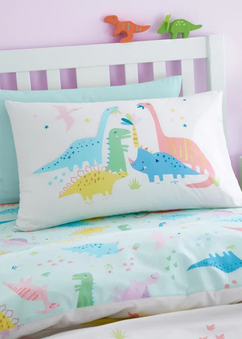 Catherine Lansfield Dinosaur Friends Reversible Duvet Cover - Junior Image 3