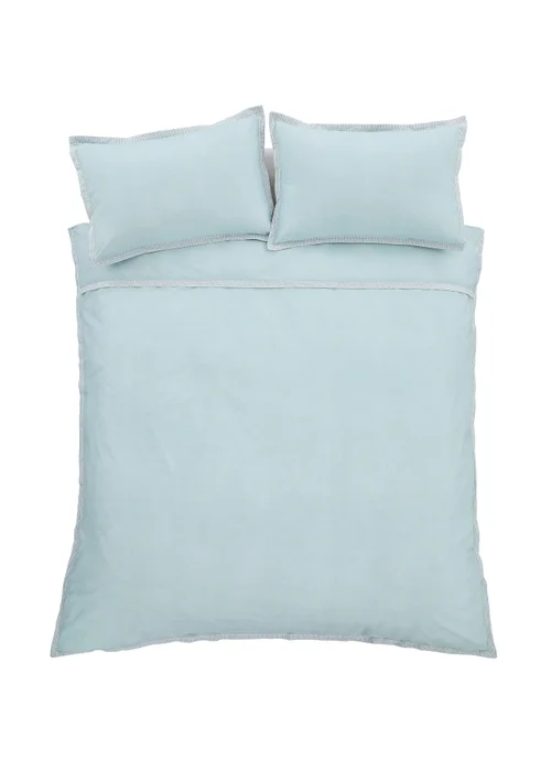Catherine Lansfield Oslo Textured Trim Duvet Cover - Single Image 4