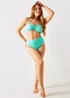In The Style Turquoise Bandeau Bikini Top - Size 8 Image 2