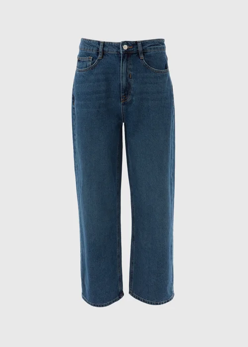 Mid Wash Wide Leg Jeans - 8/L29 Image 5