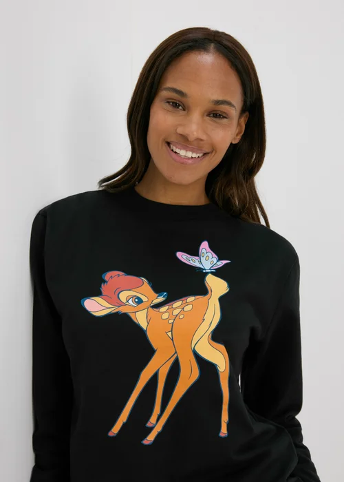 Bambi Black Sweatshirt - Small Image 3