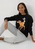 Bambi Black Sweatshirt - Small Image 1