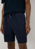 Navy Plain Textured Shorts - S Image 3