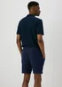 Navy Plain Textured Shorts - S Image 2