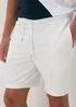 White Textured Shorts - S Image 3