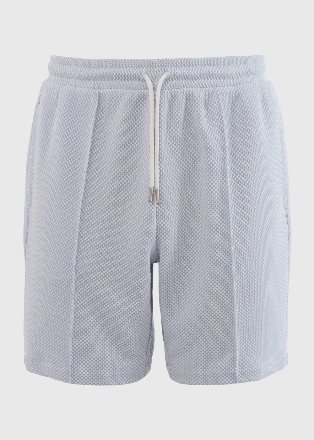 Light Blue Textured Shorts - S Image 5