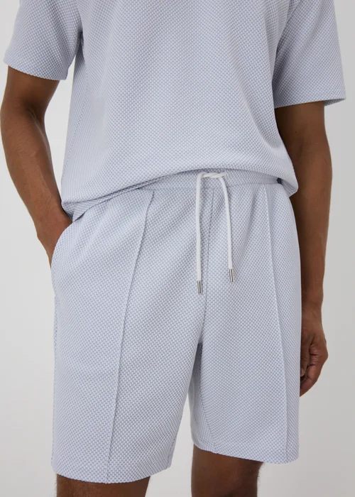 Light Blue Textured Shorts - S Image 3