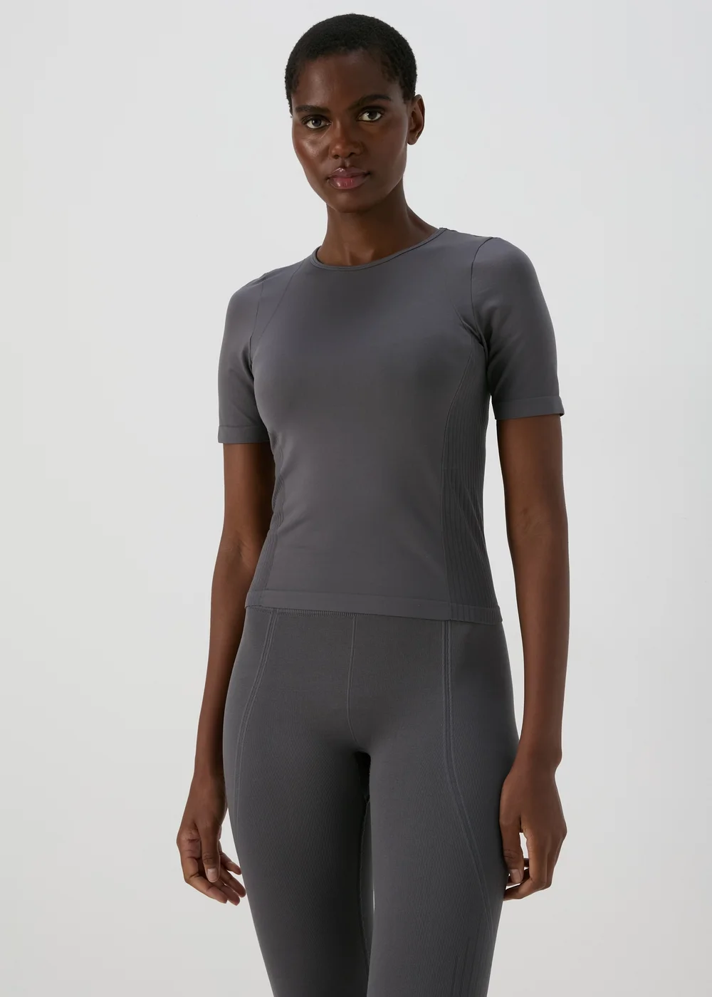 Souluxe Charcoal Seamless Top - Small Image 4